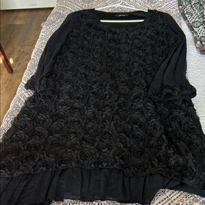 Chic Black Floral Dress